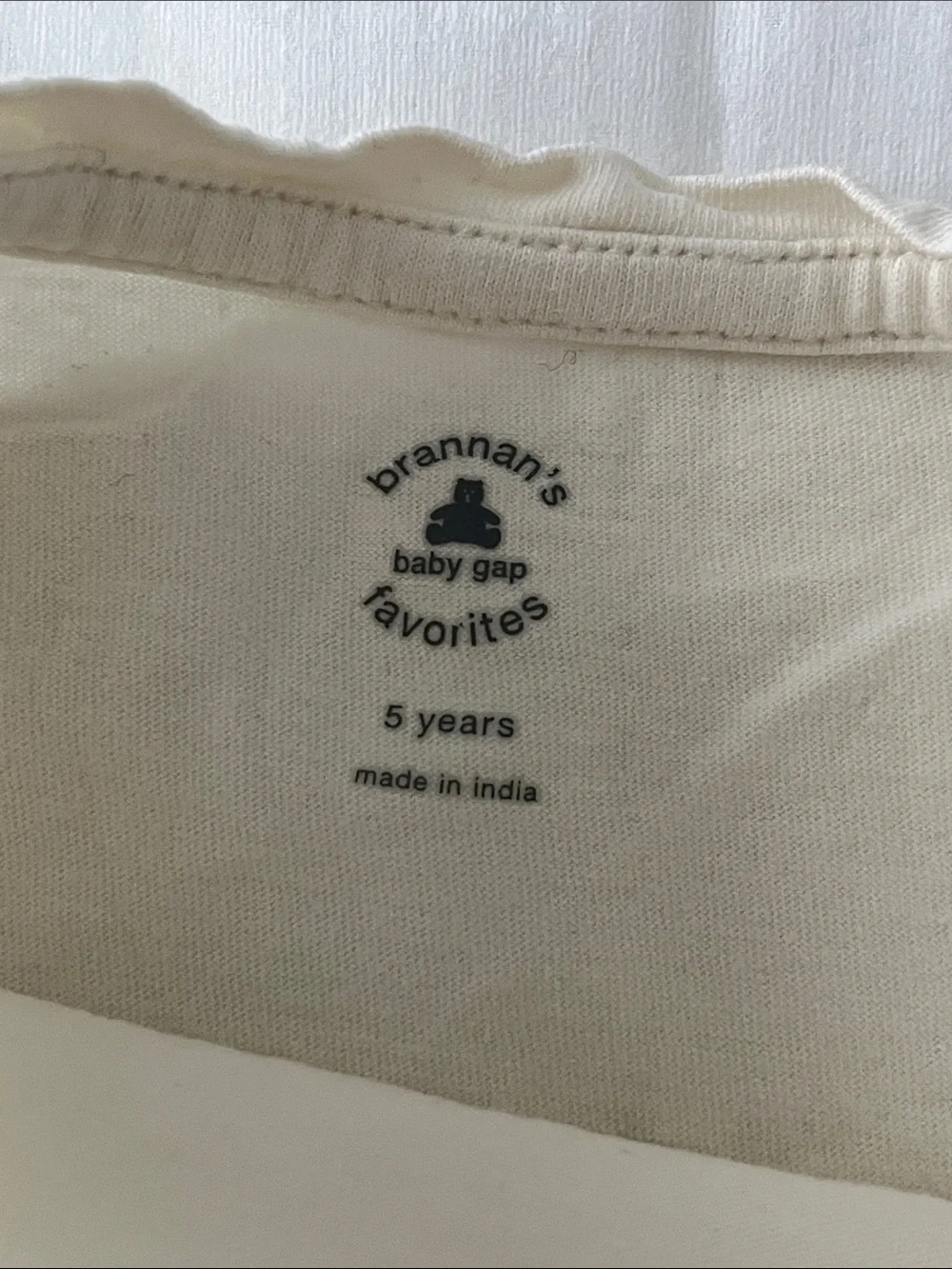 GAP Kids Cream Short Sleeve Tee with Pocket